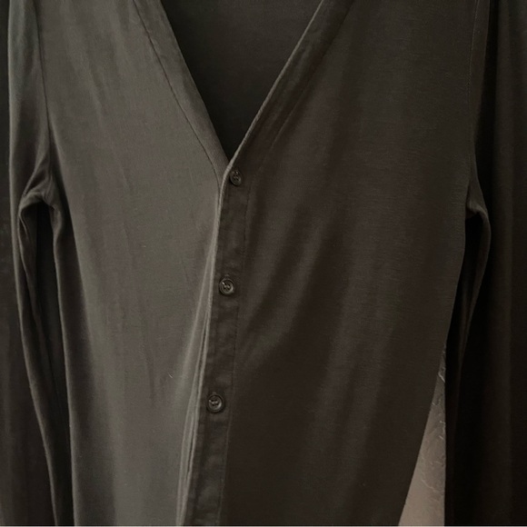 Acne Studios Cardigan Sweater Frank Button Long Sleeve Casual Preppy Green M - Picture 7 of 12